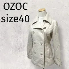 OZOC◆訳アリ/オゾック/ピーコート/ウール混み/サイズ40/0747