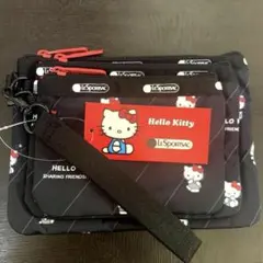 lesportsac sanrio kitty レスポートサック　3連ポーチ