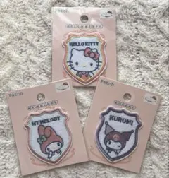 ハローキティ♡マイメロディ♡クロミ刺繍ワッペン３点セットSeria