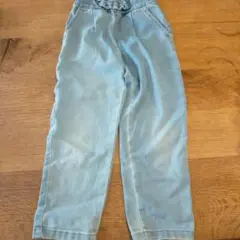 デニムパンツ 120cm リボン ストレッチ