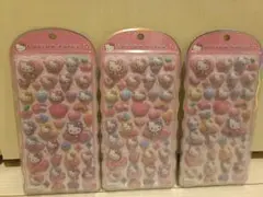 【正規品】サンリオ ハローキティ コットンパフィシール レオパード 3個セット