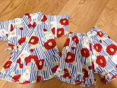 【美品】こども　甚平　キッズ　アプレレクール　100センチ