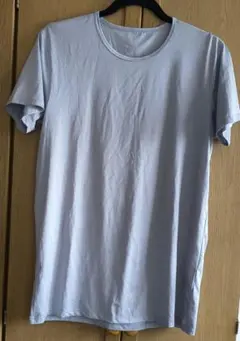 UNIQLO AIRism クルーネックTシャツ ライトグレー Lサイズのサムネイル