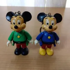 ★最終お値下げ☆未使用【ミッキーキャラクターキーホルダー】2個ディズニー袋付き