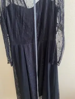 atlo 袖あり&ロングフォーマルスカラップレース　オケージョンドレス