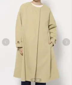 studio clip daysノーカラーフレアコート