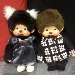 レア！　ELT モンチッチ　Everly Little Thing モンチッチ Monchhichi Every Little Thing Pair Set Stuffed Doll 2003