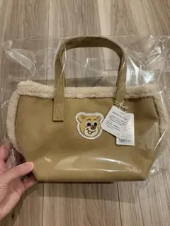 ボア トートバッグ