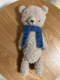 ハンドメイド　クマのあみぐるみ