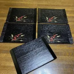 菓子皿茶道具 銘々皿 5枚セット 鎌倉彫 蘭 20260612-01 - メルカリ