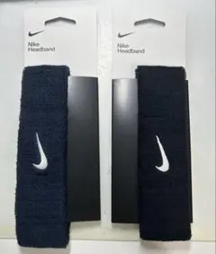 NIKE（ナイキ）ヘッドバンド BN2091 2個セットブラック＋ネイビー