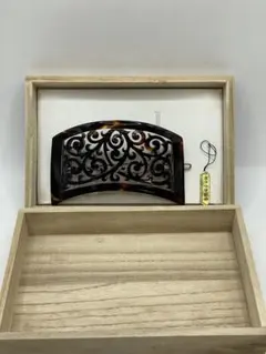 鼈甲　バレッタ　髪飾り　髪留め　唐草模様　ヘアピン　着物　櫛　アンティーク