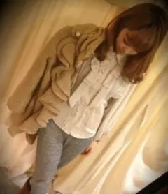 ナルシス ラグズユナイト ギャザーフリルシフォンシャツ【新品未使用】