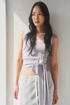 H&M タンディテール タンクトップ ライラック