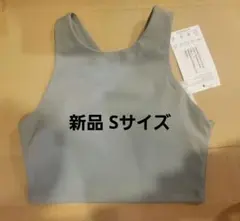 新品　スモークグリーン ヨガウェアトップス　S