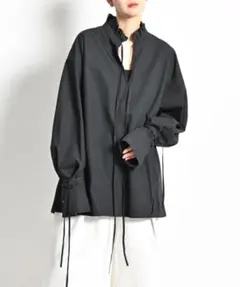 COTTON PULLOVER ブラウス cityshop 黒のサムネイル