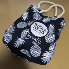HAWAIIホールフーズ限定バック　パイナップル　アロハ　アメリカ海外人気ハワイ
