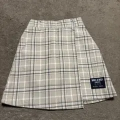 LINDAUER ベージュ系チェックスカート size 140