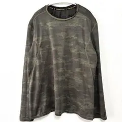 チャンピオン 迷彩 カモフラ 長袖 Ｔシャツ クルーネック L カーキのサムネイル