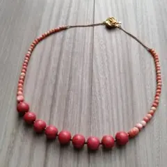SILVER デザイン 珊瑚 ネックレス 9.5〜10.0mm