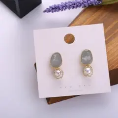 ins風　パールピアス