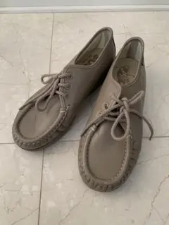 新品　SAS シエスタ　アメリカ製 本革　手縫い　5 1/2 シューズ　ベージュ