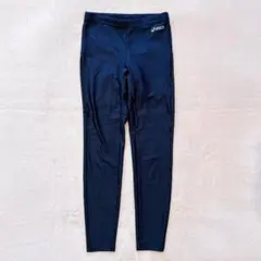 美品　アシックス　（L）　レギンス　スポーツウェア　ネイビー