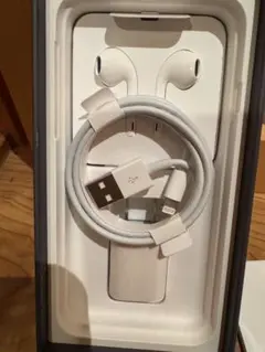 iPhone8 USB Lightningケーブルとイヤフォンセット