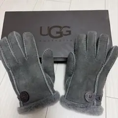 UGG グレー ファー付き冬用手袋 M/M - メルカリ