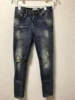 Avid Jeans ダメージ加工 スキニージーンズ