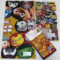 ランチクロス ハンカチ ポケットタオル MARVEL マーベル ツムツム 新品のサムネイル