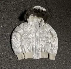 00s archive oldUNIQLO プレミアムダウンswag ファー付き