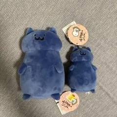 お文具といっしょ 猫さん Mサイズぬいぐるみとマスコット 2点セット
