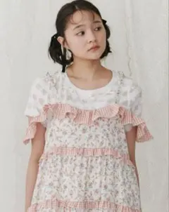 完売品　merry jenny オフショルfrillキャミワンピース