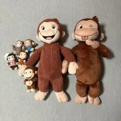 おさるのジョージ＊ぬいぐるみ＊まとめ売り＊セットのサムネイル