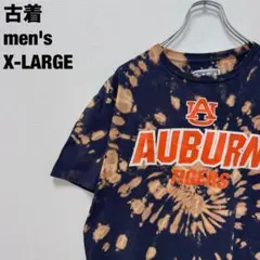 古着 NCAA オーバーン大学 タイガース Tシャツ カレッジ タイダイ 紺XL