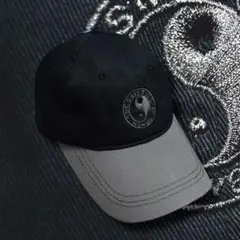 00s 陰陽 刺繍ロゴ キャップ ツートーン T&C タウカン y2k