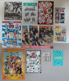週刊少年ジャンプ　付録　ワンピース ポスター　ステッカー　まとめ売り