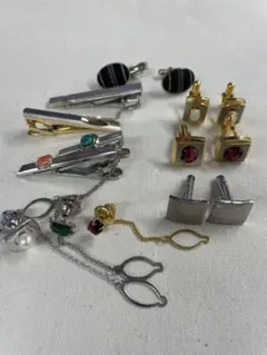 メンズ ネクタイピン カフスボタン 묶음 판매 ヴィンテージ カフス