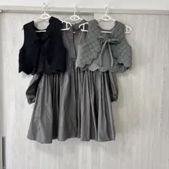 Gypsohila長袖チュニックとベスト３点セット