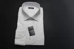 新品　LL(43-86) 白無地 ワイドカラー/ワイシャツ長袖　形態安定