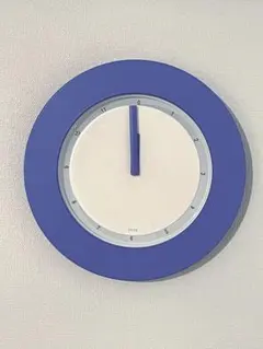 デッドストック 未使用品 加藤孝志 epifa ウォールクロック 青 No.9778「壁掛け時計 〈EPIFA〉4色：カトウタカシ」（在庫：黒1