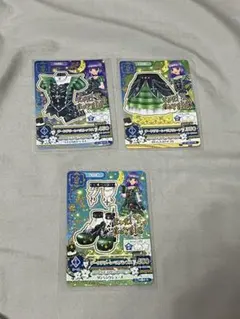 アイカツカード　ダークグリーンベルコーデ　ロリゴシック