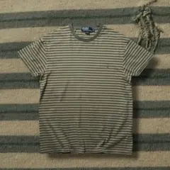 90s ポロバイラルフローレン マルチボーダー 半袖Tシャツ 香港製 ビンテージ
