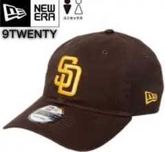 ニューエラ キャップ 帽子 9TWENTY 柔らか パドレス ブラウン×イエロー