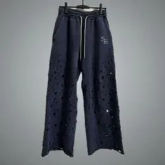 sugarhillサイドレースアップ スウェットショートパンツ ダークグレー