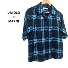 美品marni UNIQLO オープンカラーシャツ 開襟シャツ オーバーサイズ