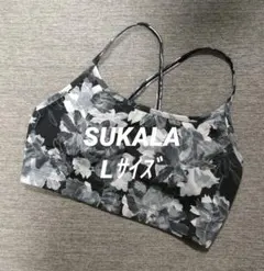 a88 新品 ベーシックバックフレアタンクトップ L スモークパープル