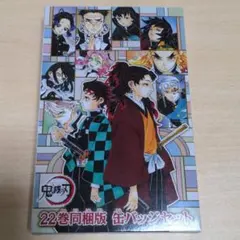 鬼滅の刃22巻同梱版 缶バッチセット