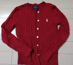 Polo Ralph Lauren 赤 ケーブルニットカーディガン 6